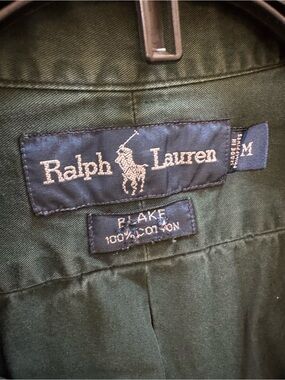 Ralph Lauren Blake Men's Olive Green Cotton Chinos